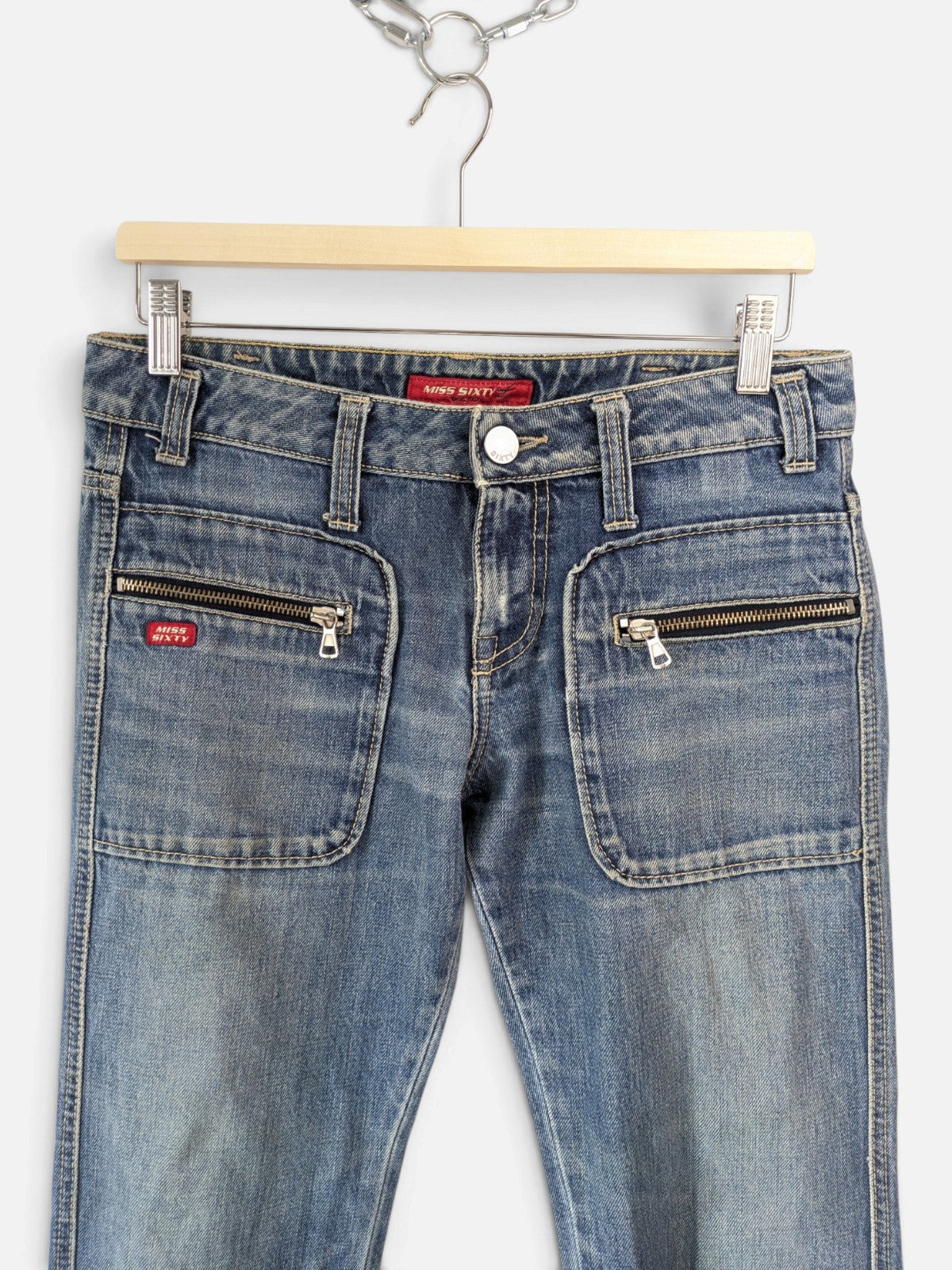 Miss Sixty low waist flared jeans (2000s)