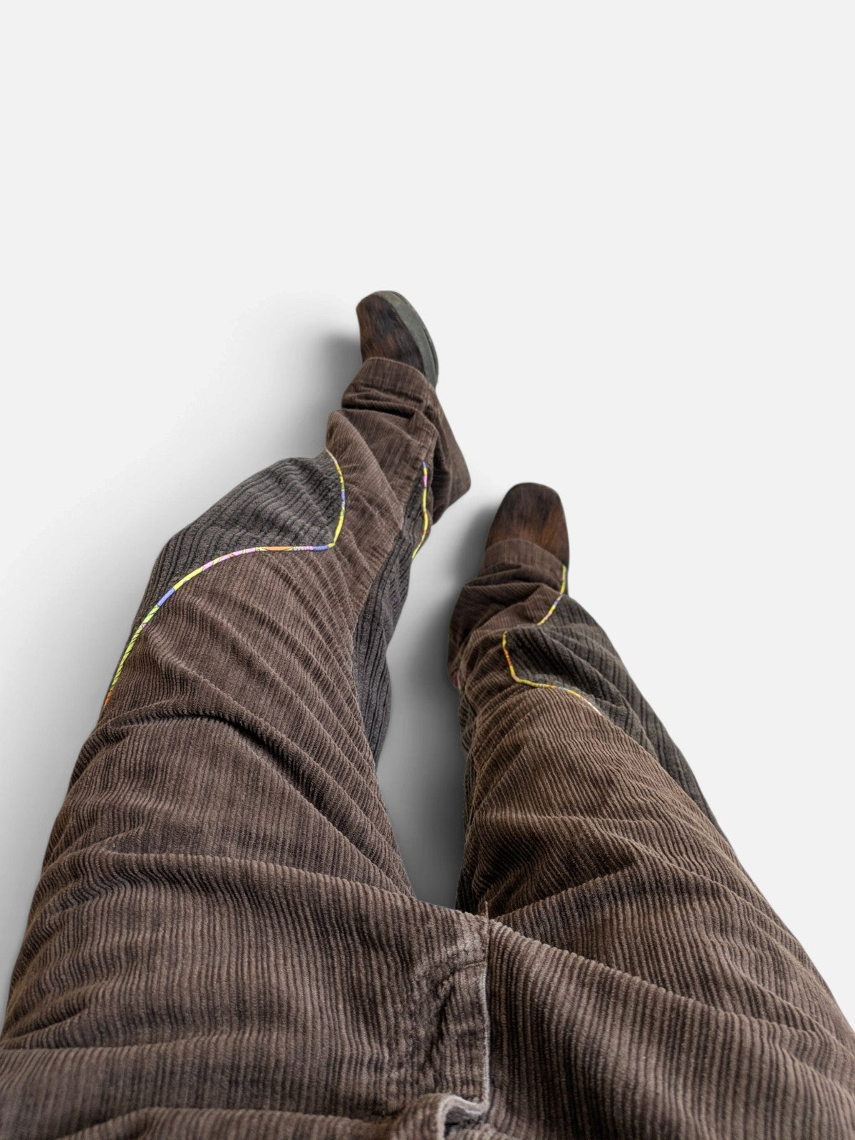 Miss Sixty two-tone corduroy trousers (2000s)