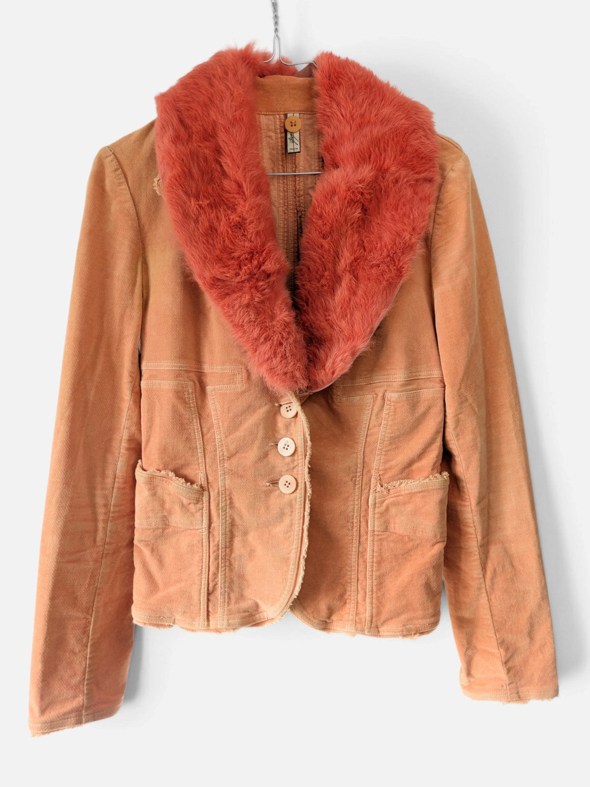 Goya blazer with detachable fur collar (2000s)