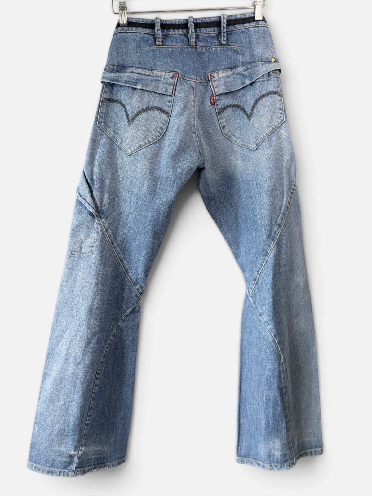 Levi's Engineered twisted-seam flare jeans (2000s)