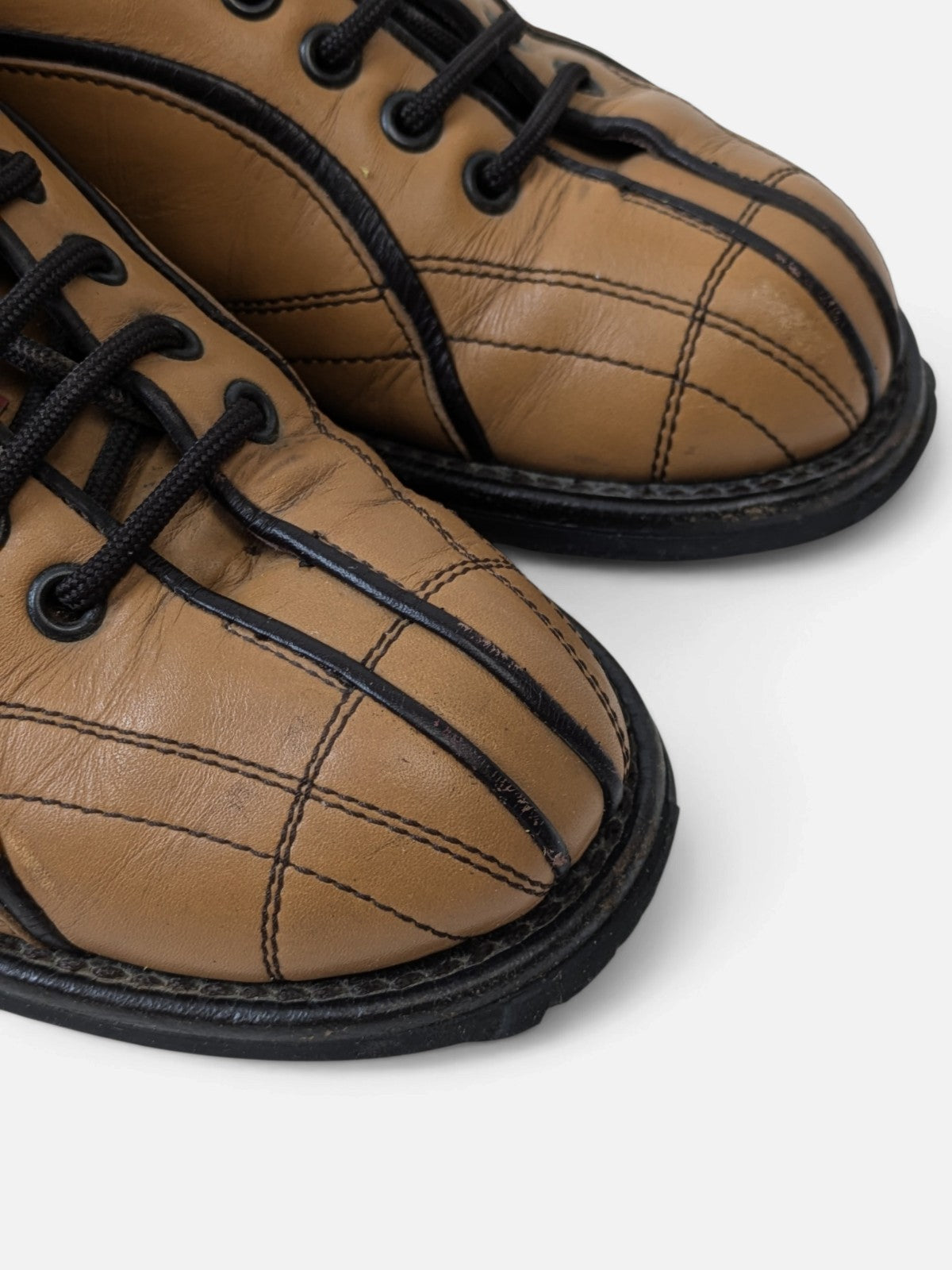 Prada bowling style lace-up shoes (2000s)