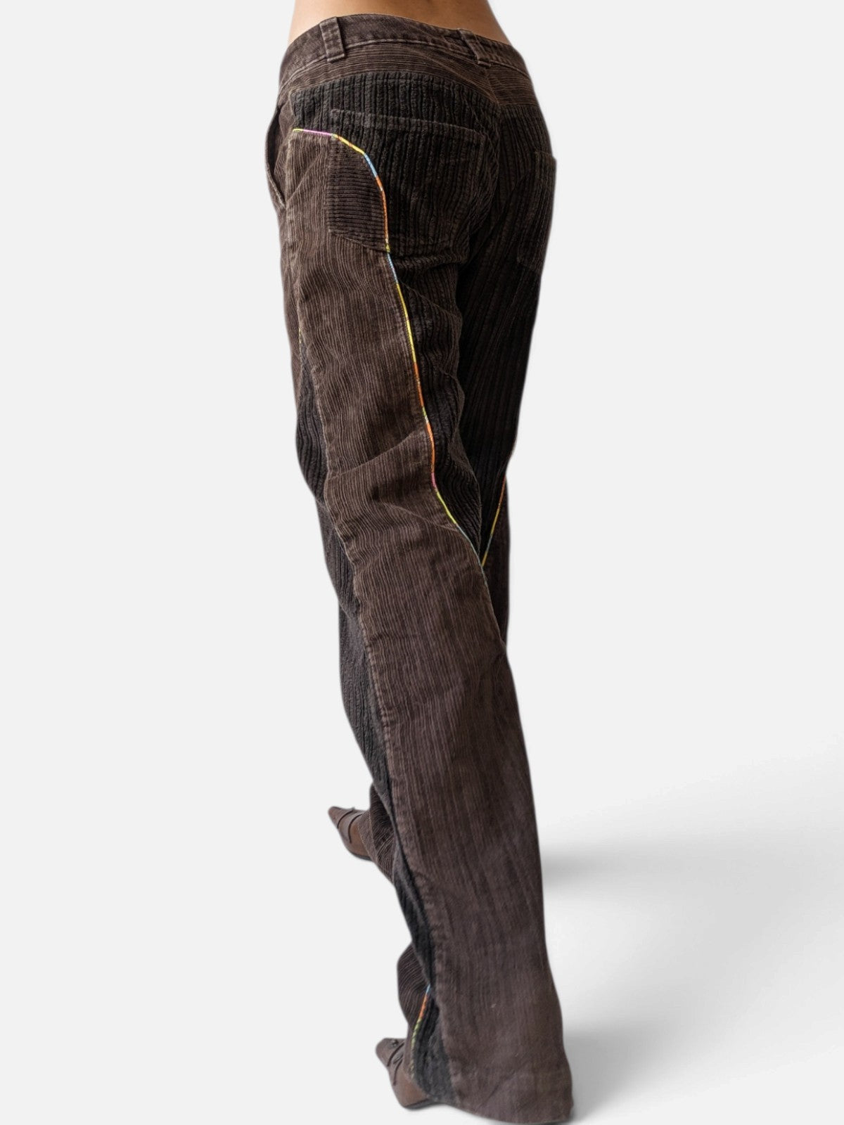 Miss Sixty two-tone corduroy trousers (2000s)