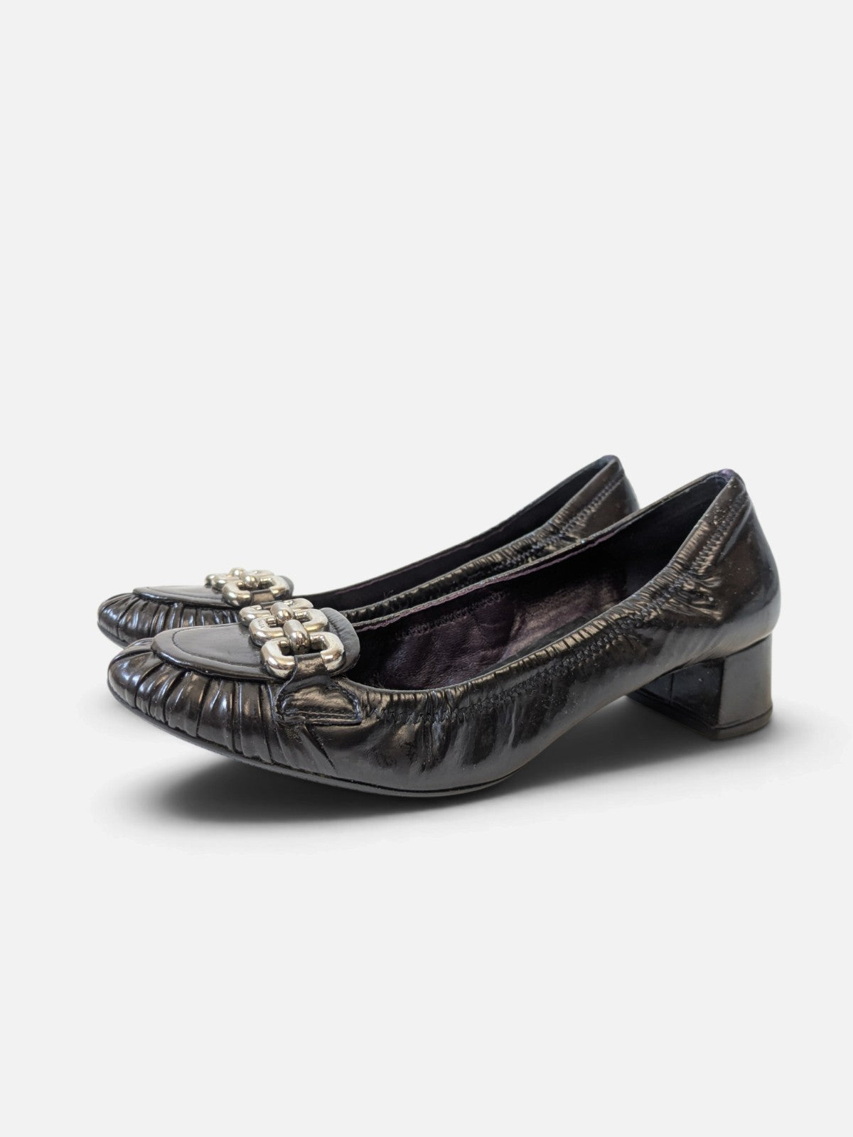Prada chain-link loafer pumps (2000s)