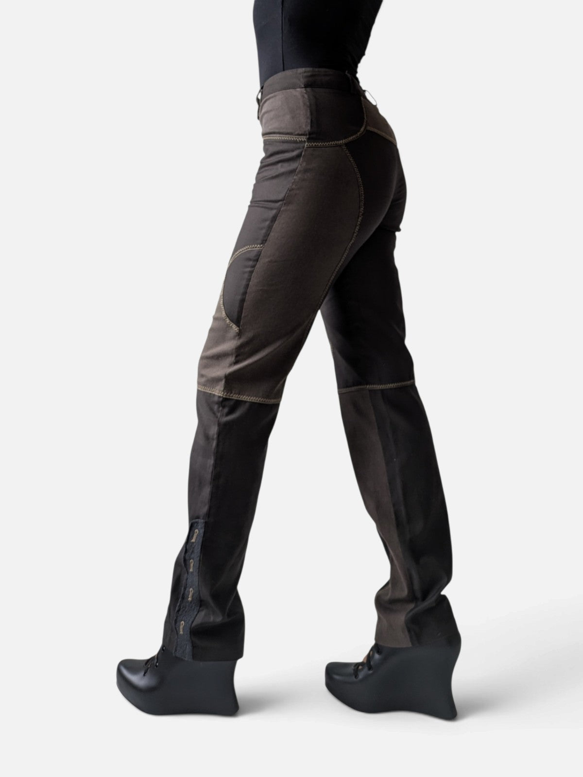 Patchwork panelled trousers (2000s)