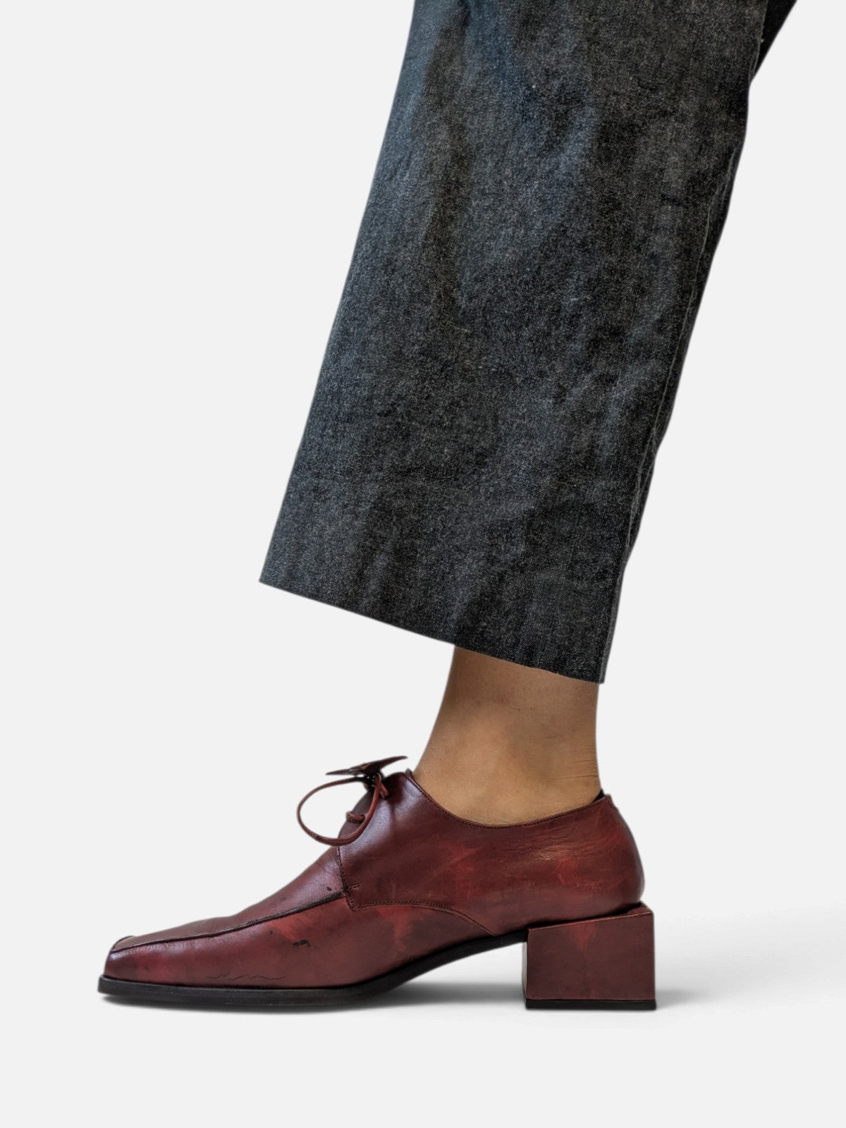 Muxart square toe lace-up shoes (2000s)