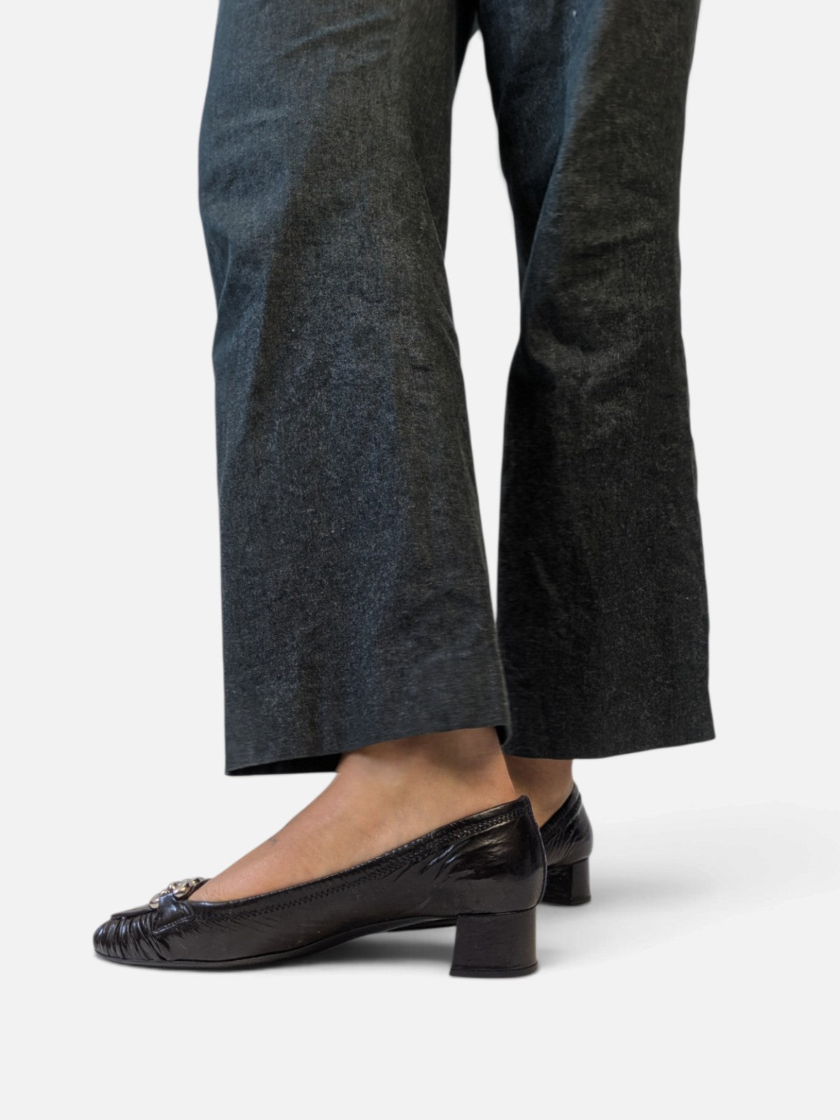 Prada chain-link loafer pumps (2000s)