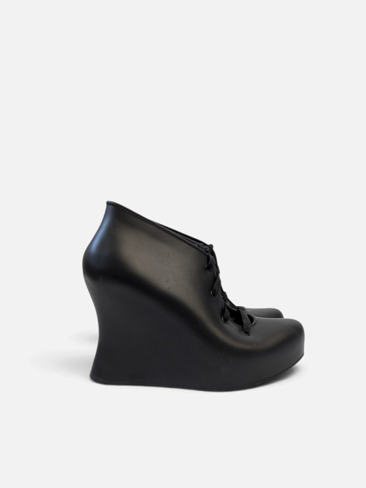 Melissa sculptural lace-up wedges (2000s)