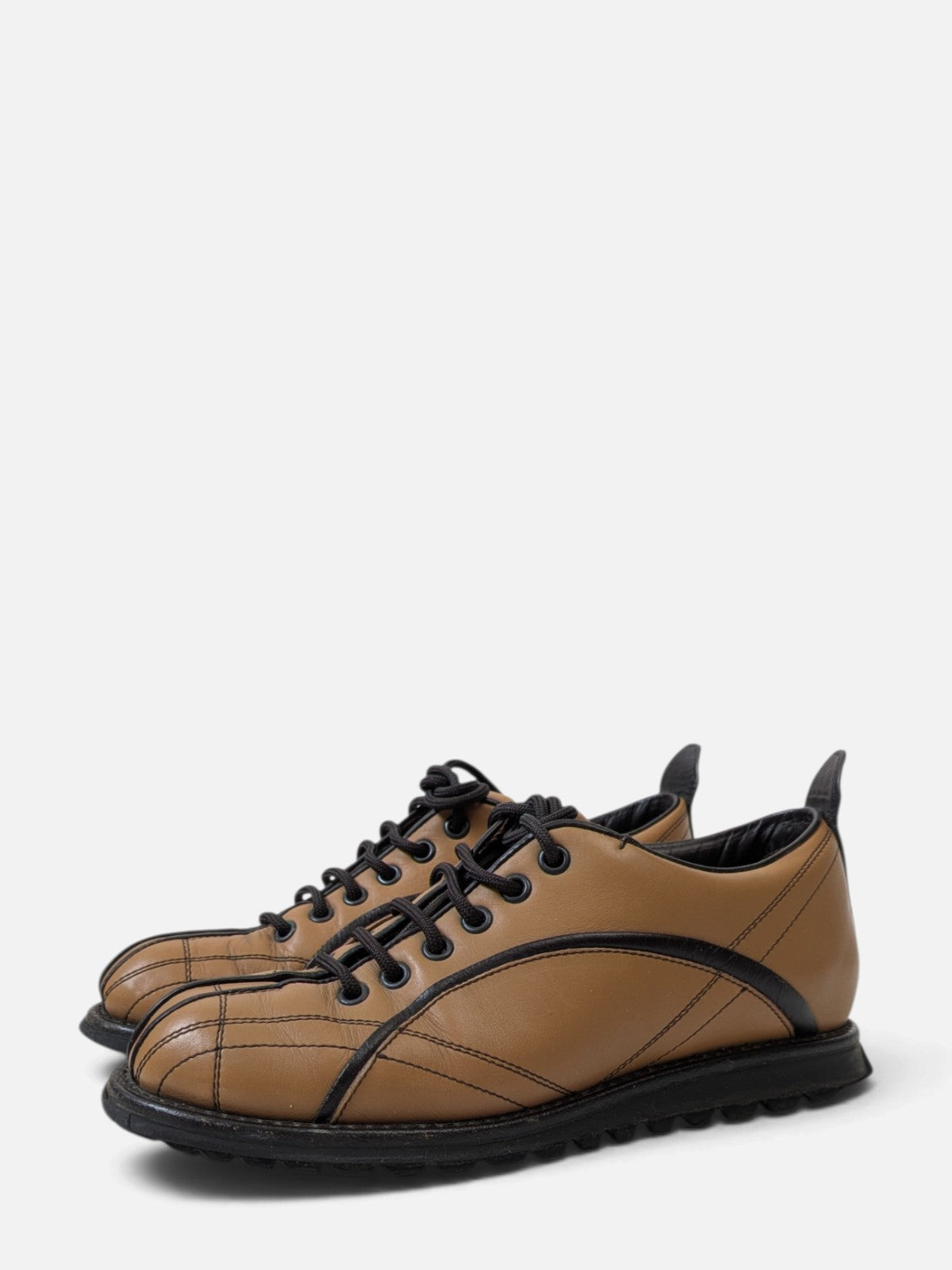 Prada bowling style lace-up shoes (2000s)