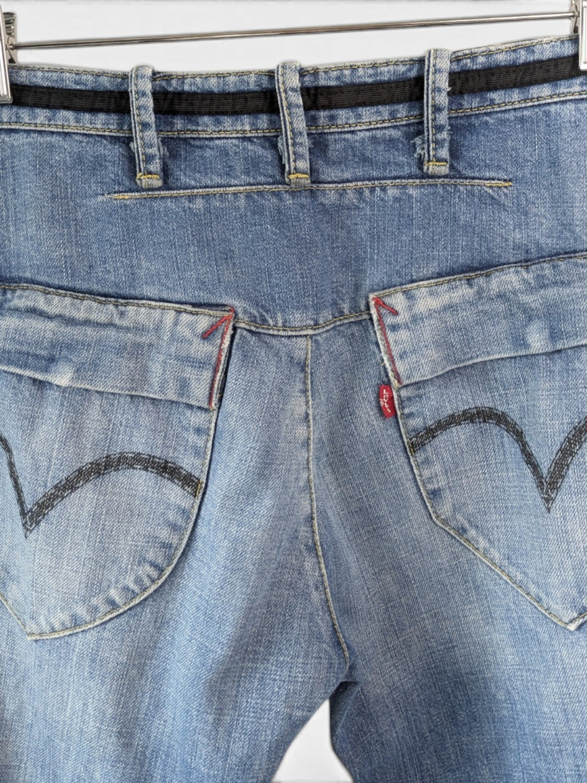 Levi's Engineered twisted-seam flare jeans (2000s)