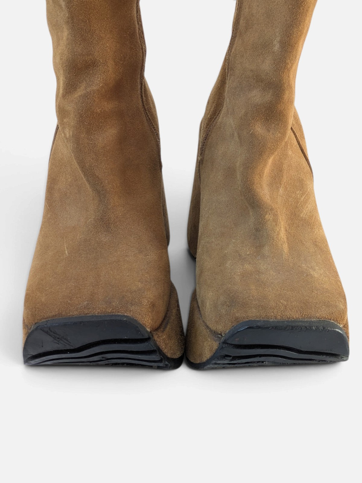 Luichiny suede platform wedge boots (90s)
