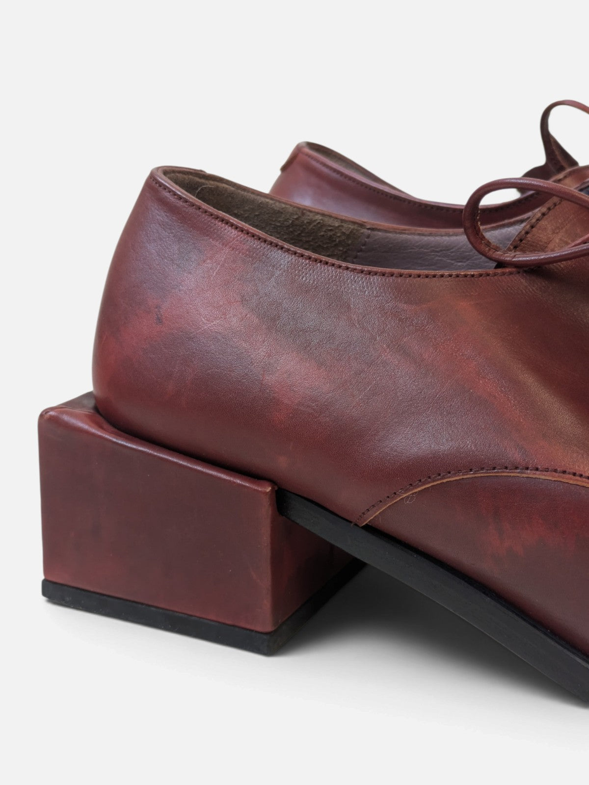 Muxart square toe lace-up shoes (2000s)