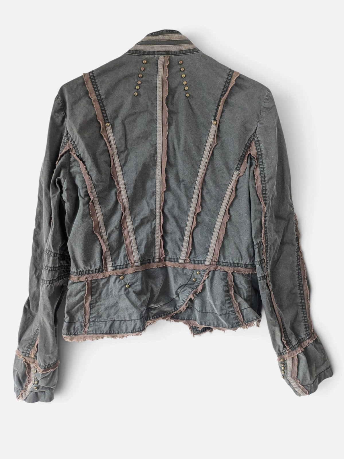 Steampunk raw-edge military jacket (2000s)
