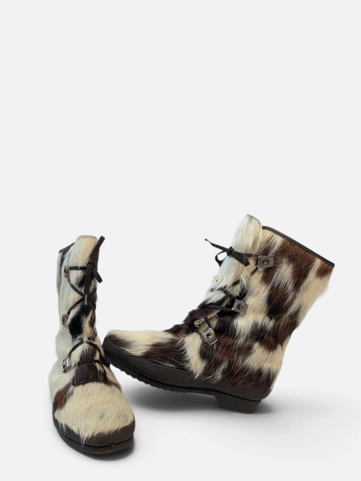 Fur après-ski snow boots (90s)