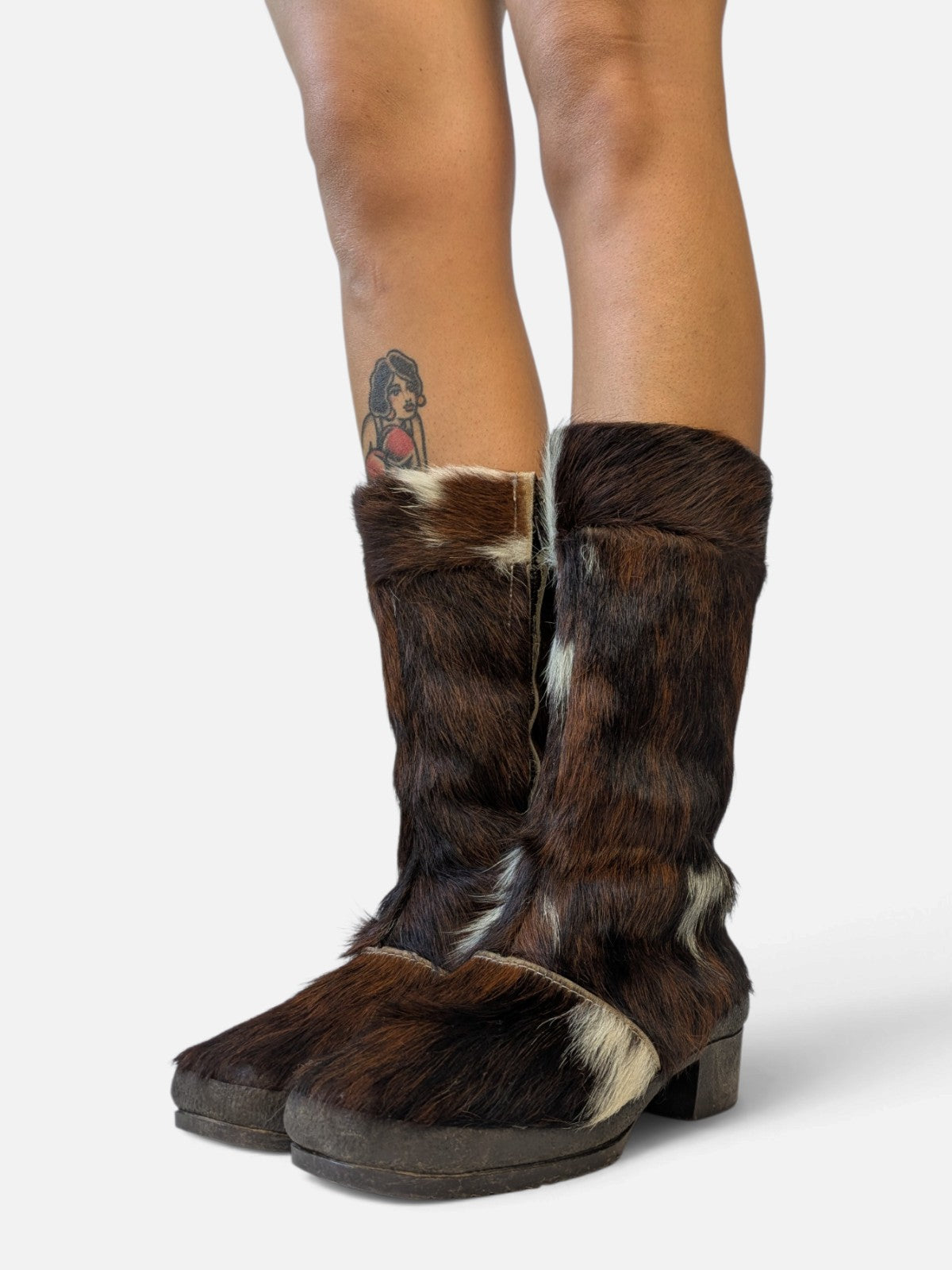 Fur après-ski snow boots (90s)