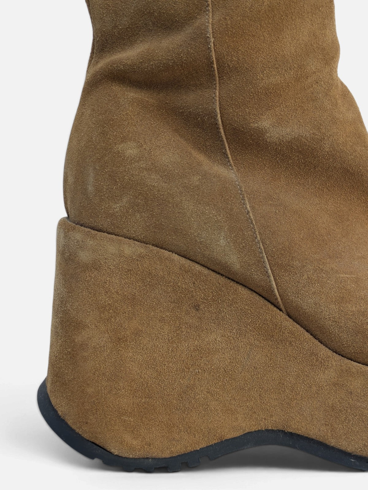 Luichiny suede platform wedge boots (90s)