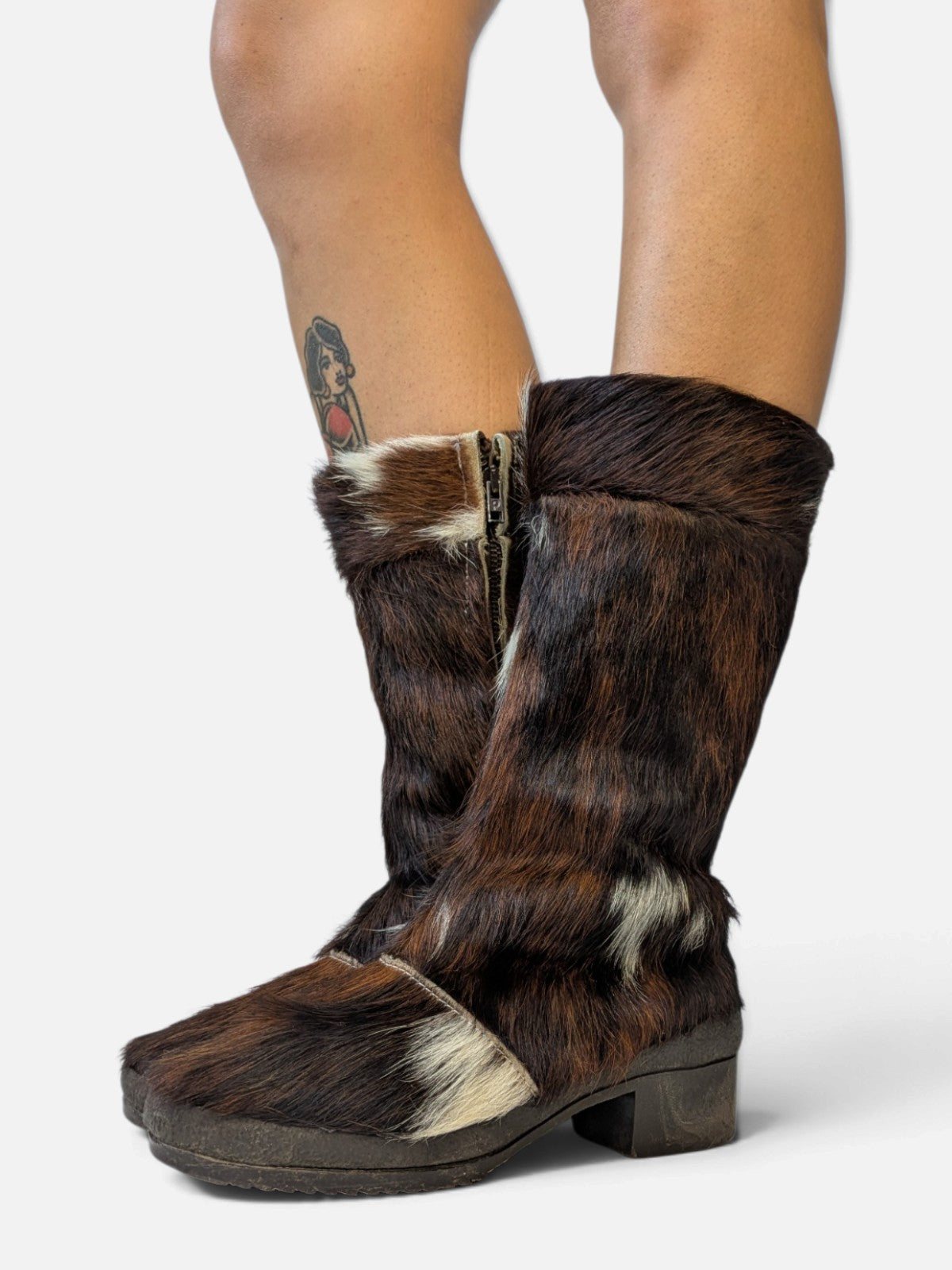 Fur après-ski snow boots (90s)