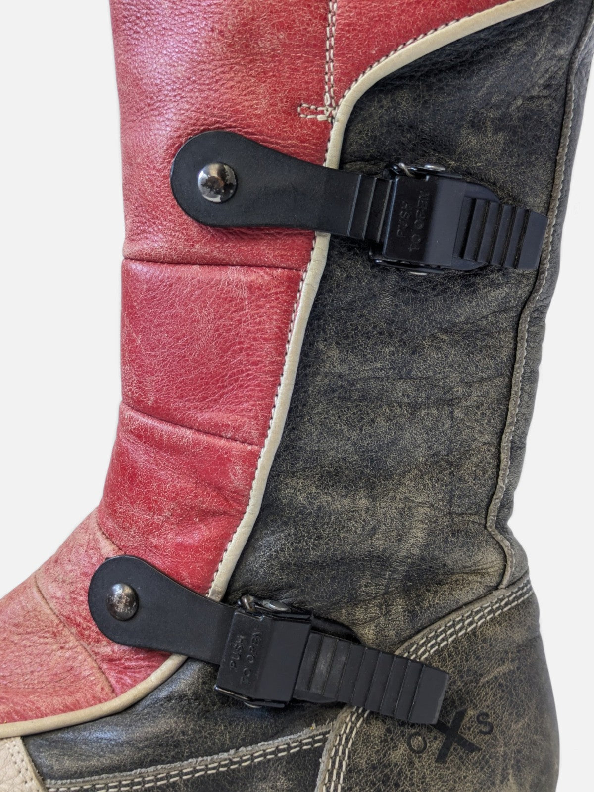 OxS biker grunge cyber boots (2000s)