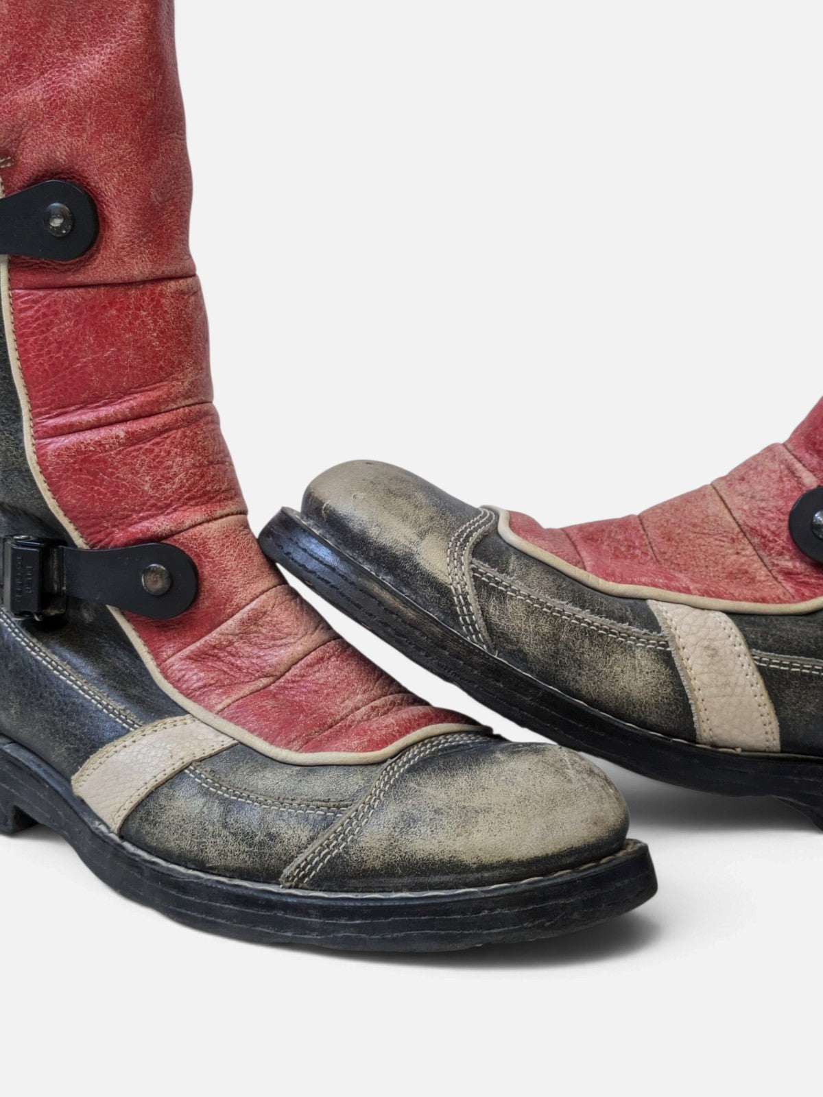 OxS biker grunge cyber boots (2000s)