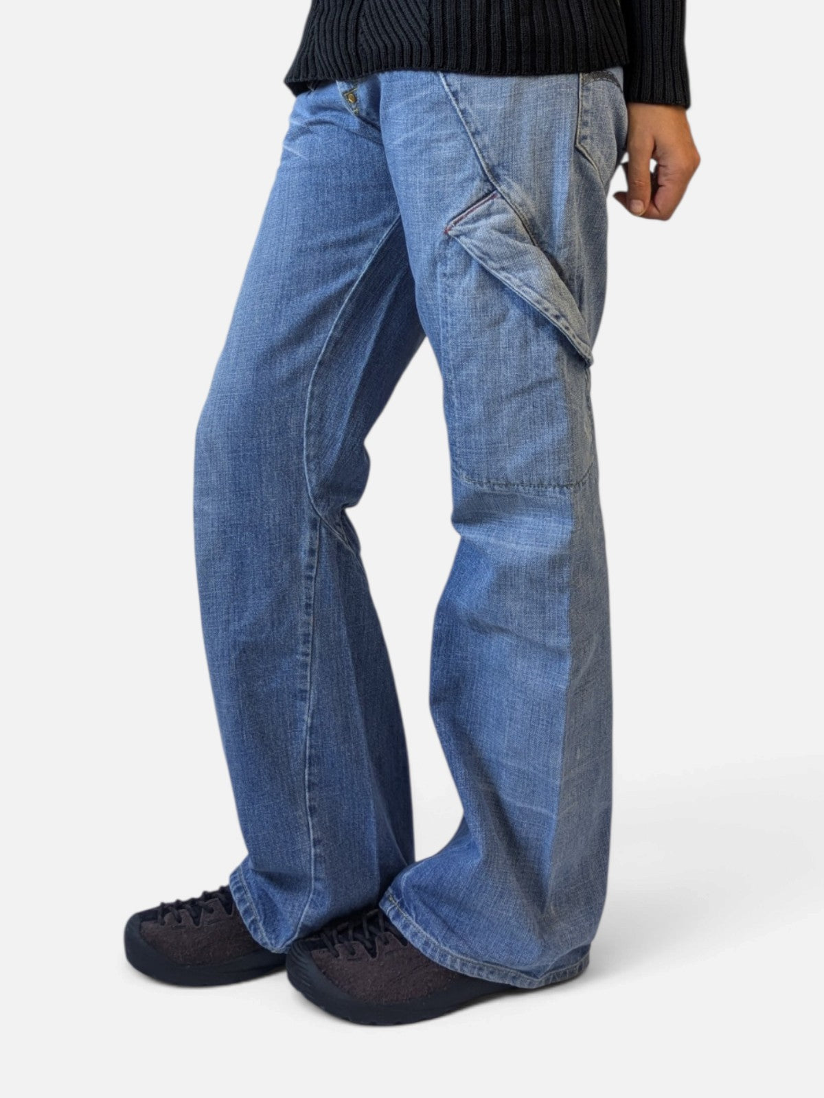 Levi's Engineered twisted-seam flare jeans (2000s)