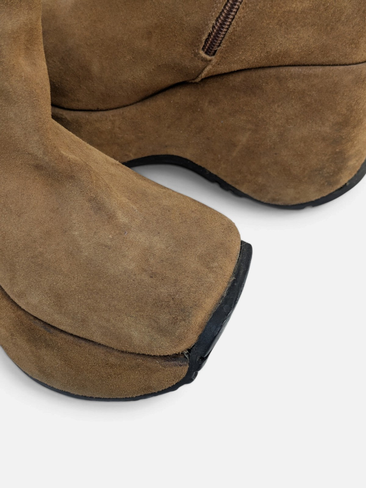 Luichiny suede platform wedge boots (90s)