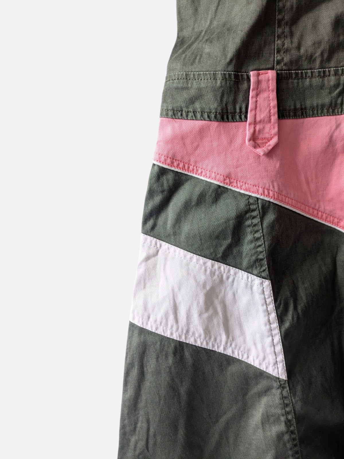 Colour-block military shirt dress (2000s)