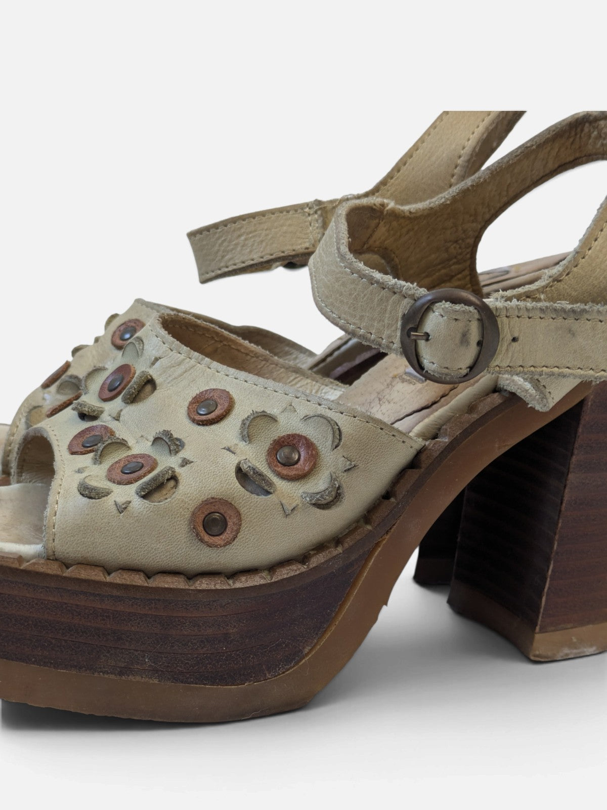 Destroy floral  chunky platform sandals (90s)