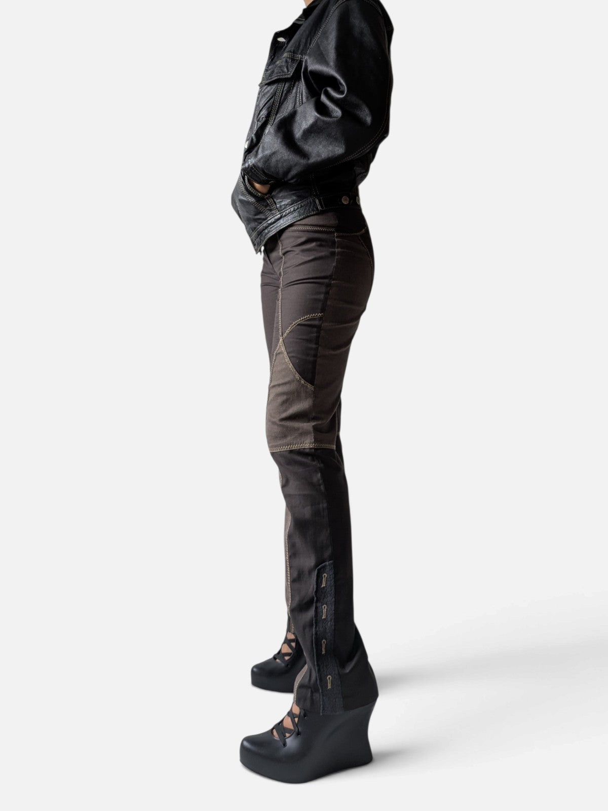 Patchwork panelled trousers (2000s)