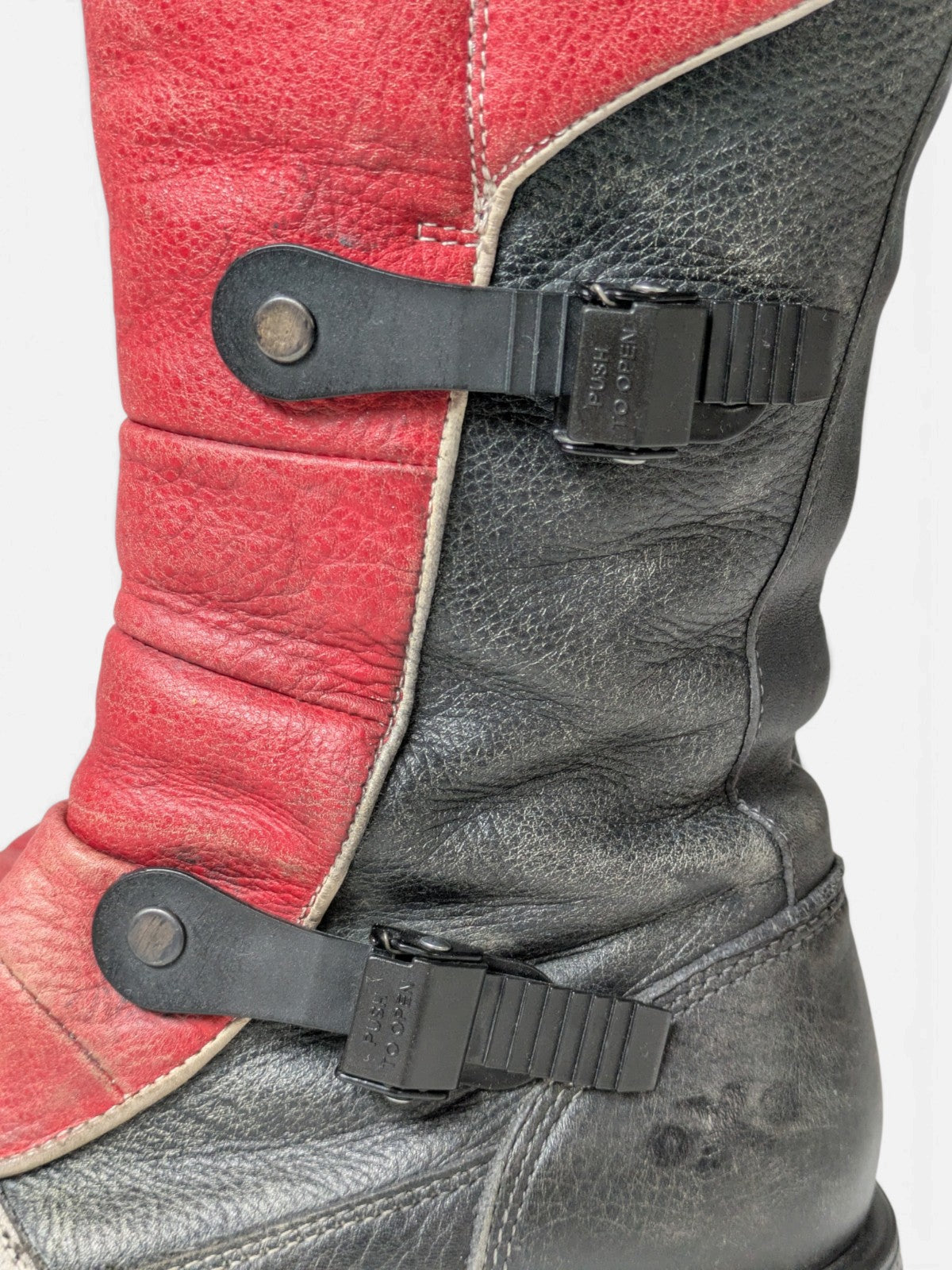 OxS cyber grunge biker boots (2000s)
