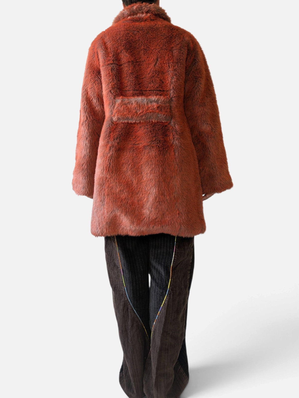 Fiorucci faux fur buckle coat (2000s)