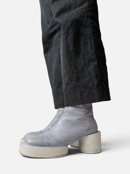 Maison Margiela bianchetto brushed leather boots (90s)