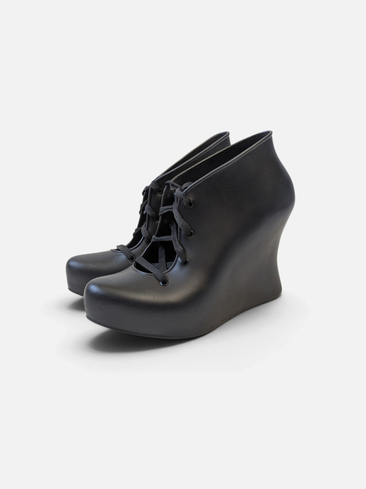 Melissa sculptural lace-up wedges (2000s)