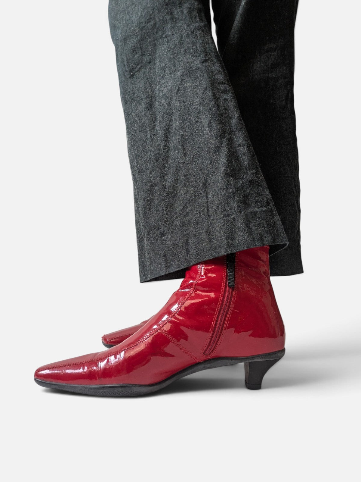Prada kitten heel boots (2000s)