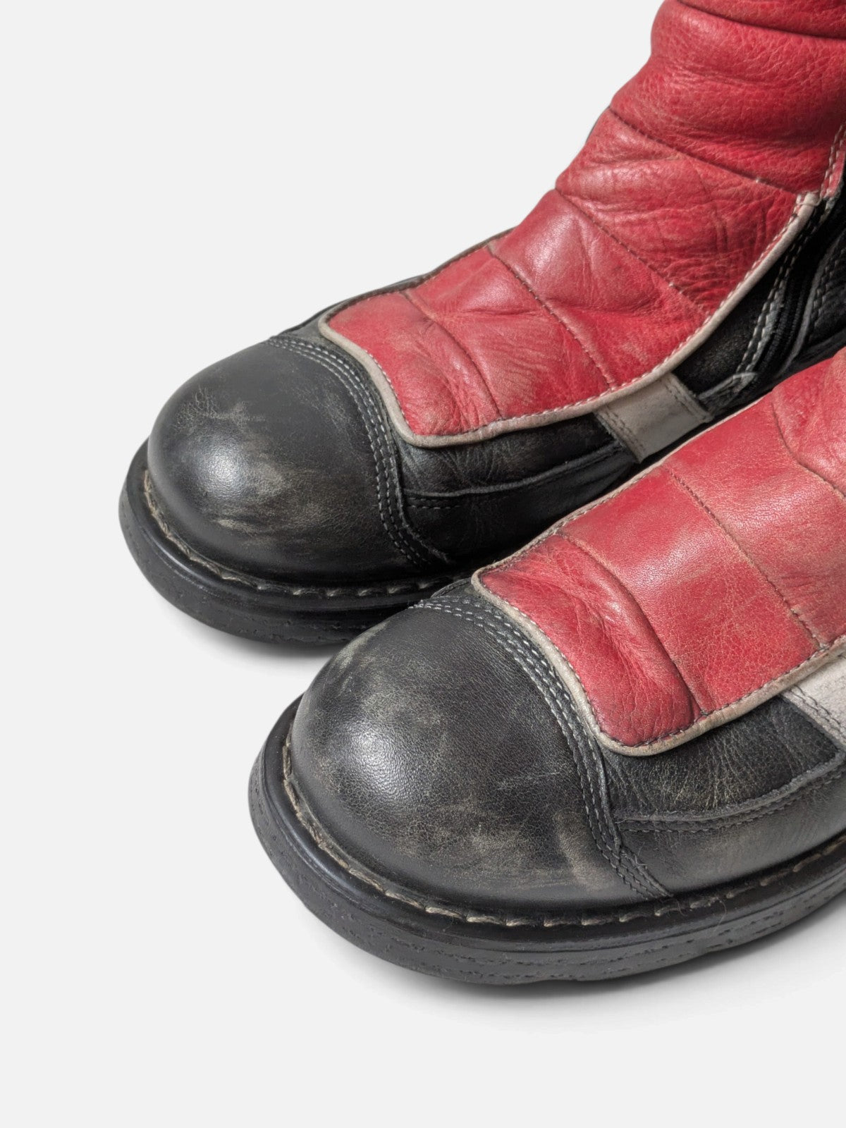 OxS cyber grunge biker boots (2000s)