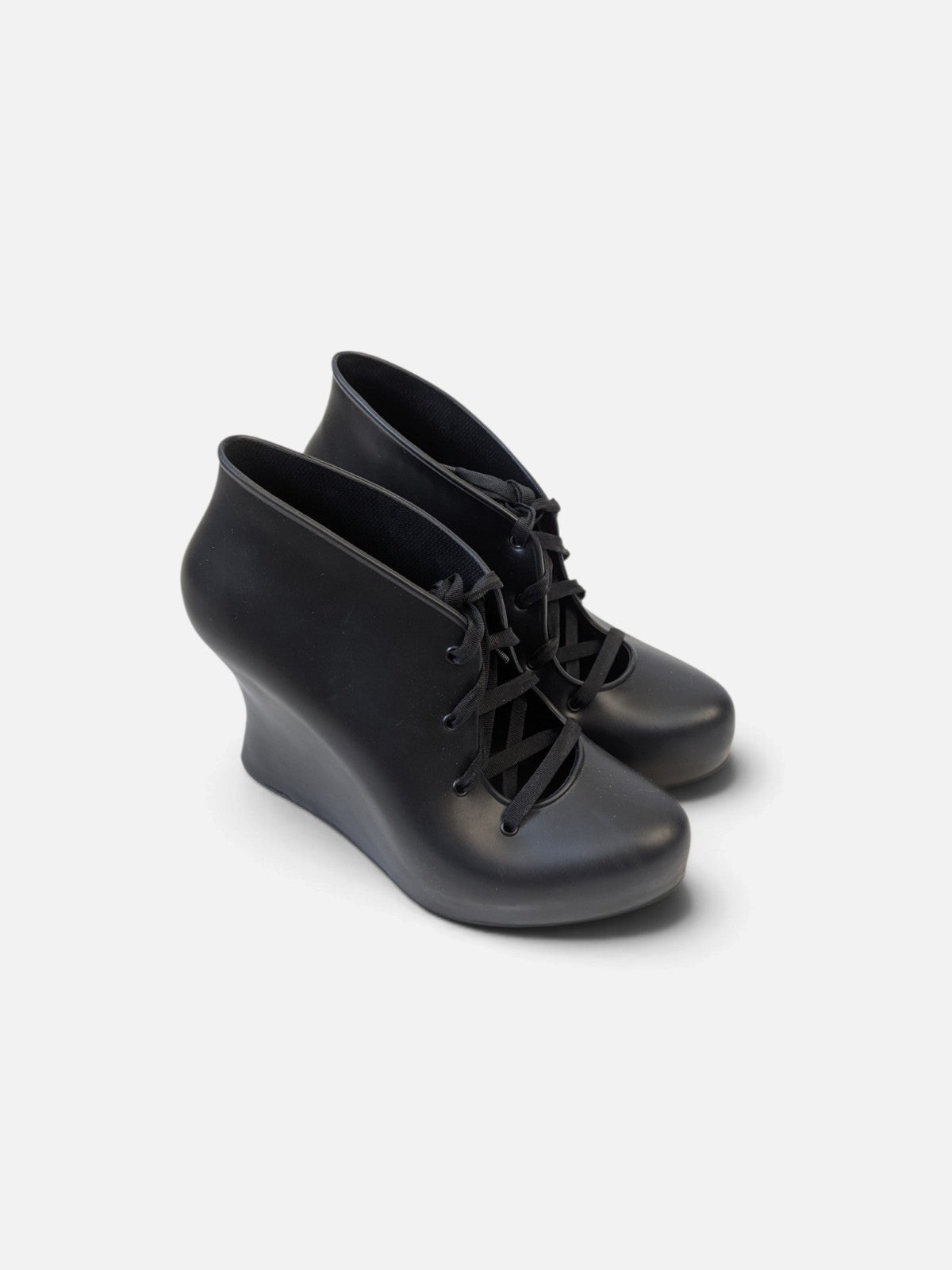 Melissa sculptural lace-up wedges (2000s)