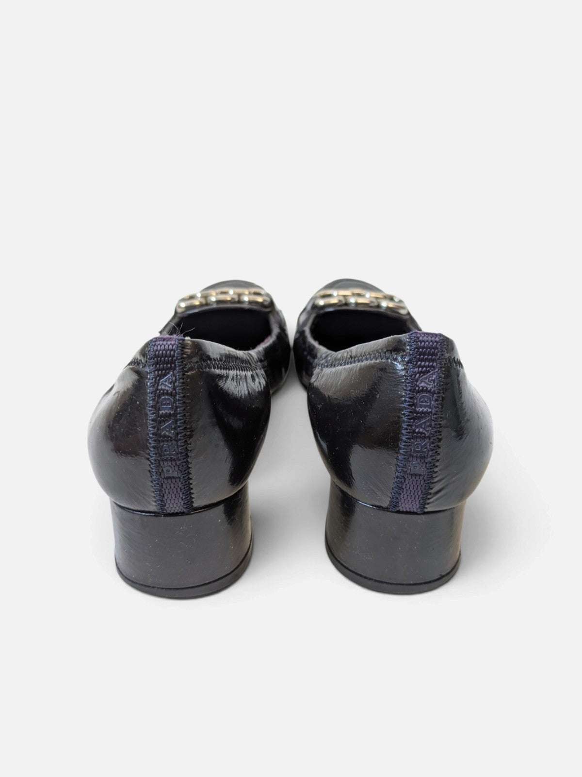 Prada chain-link loafer pumps (2000s)