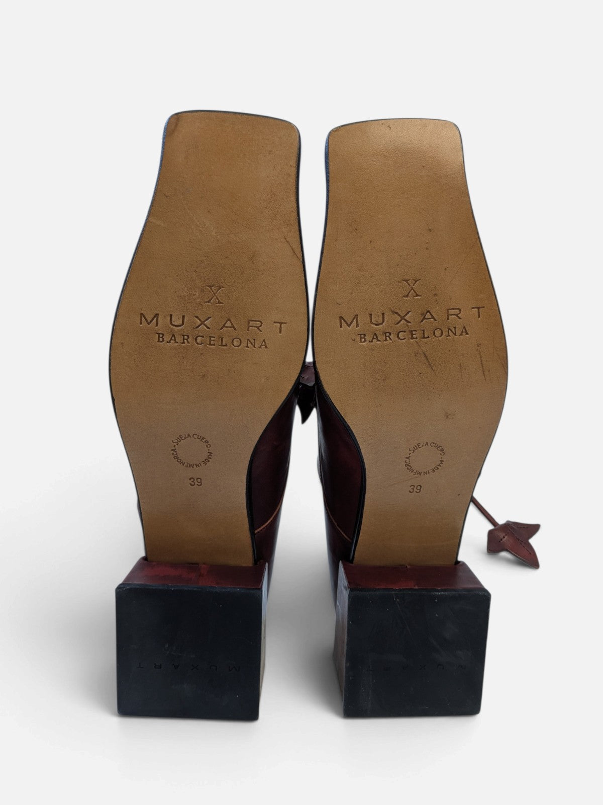 Muxart square toe lace-up shoes (2000s)