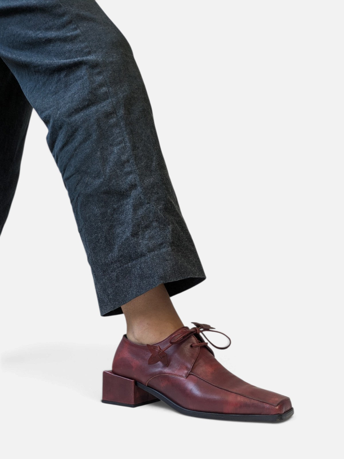 Muxart square toe lace-up shoes (2000s)