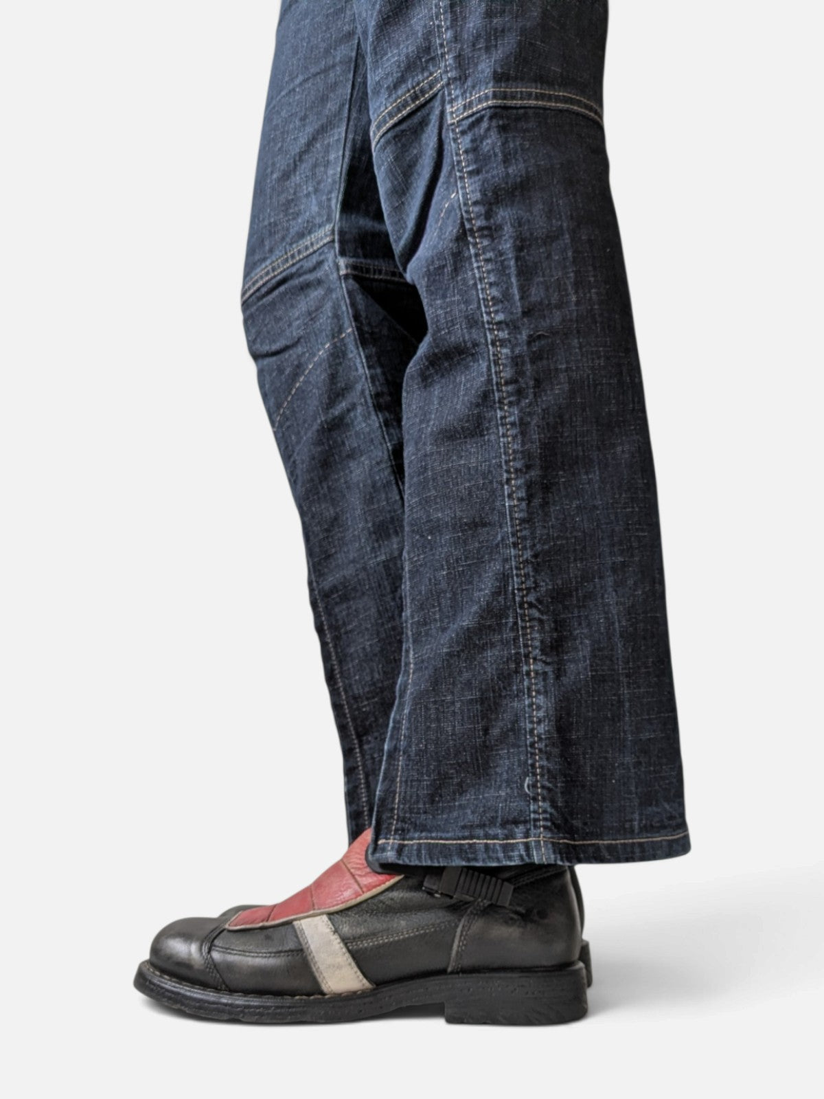 Marithé+François Girbaud zip-detail bootcut jeans (2000s)