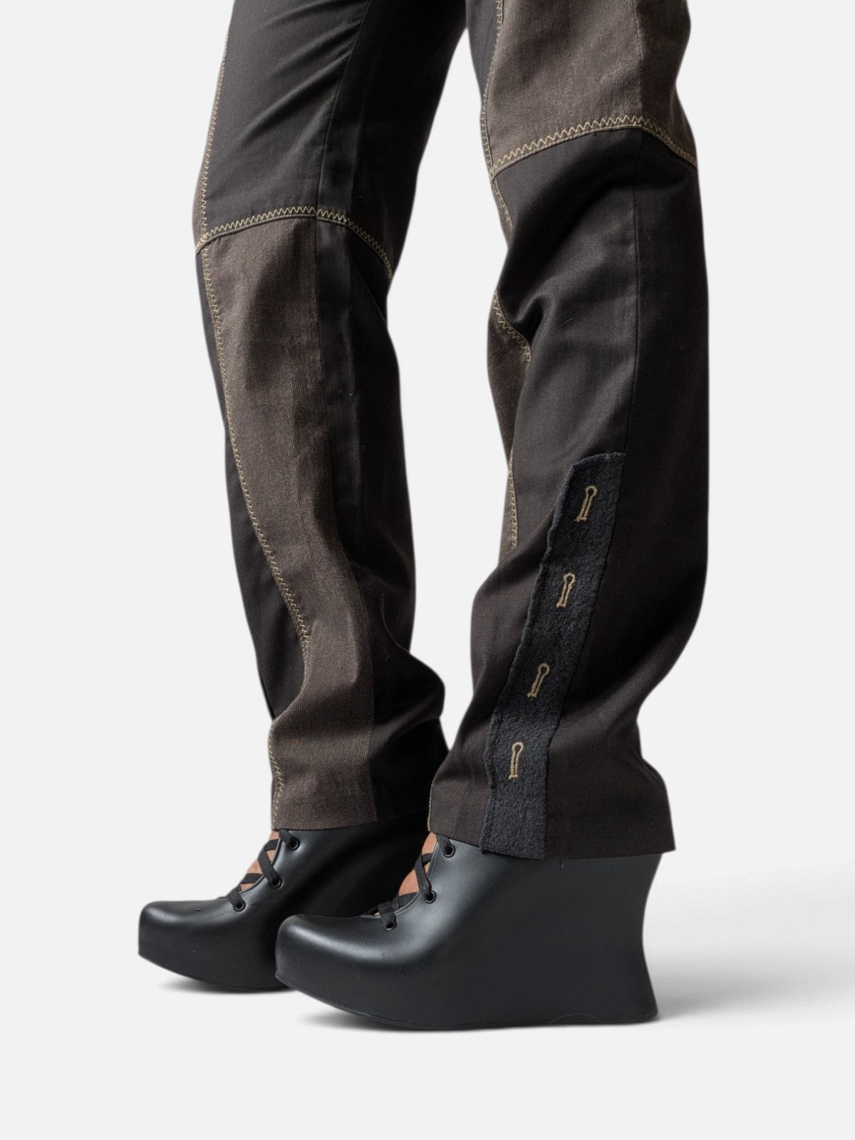 Patchwork panelled trousers (2000s)